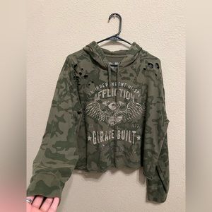 Cropped Affliction Hoodie